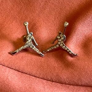 Basketball stud earrings